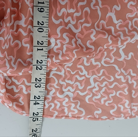 Halogen Abstract Print Sz 1X Wrap Long Sleeve Blouse - Picture 10 of 16